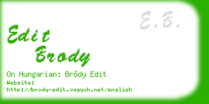 edit brody business card